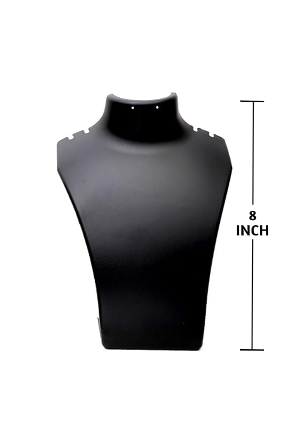 8 INCH BLACK ACRYCIL NECKLACE DISPLAY STAND PACK OF 6