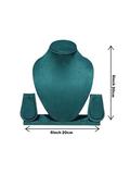 8-Inch Green Suede Necklace Stand