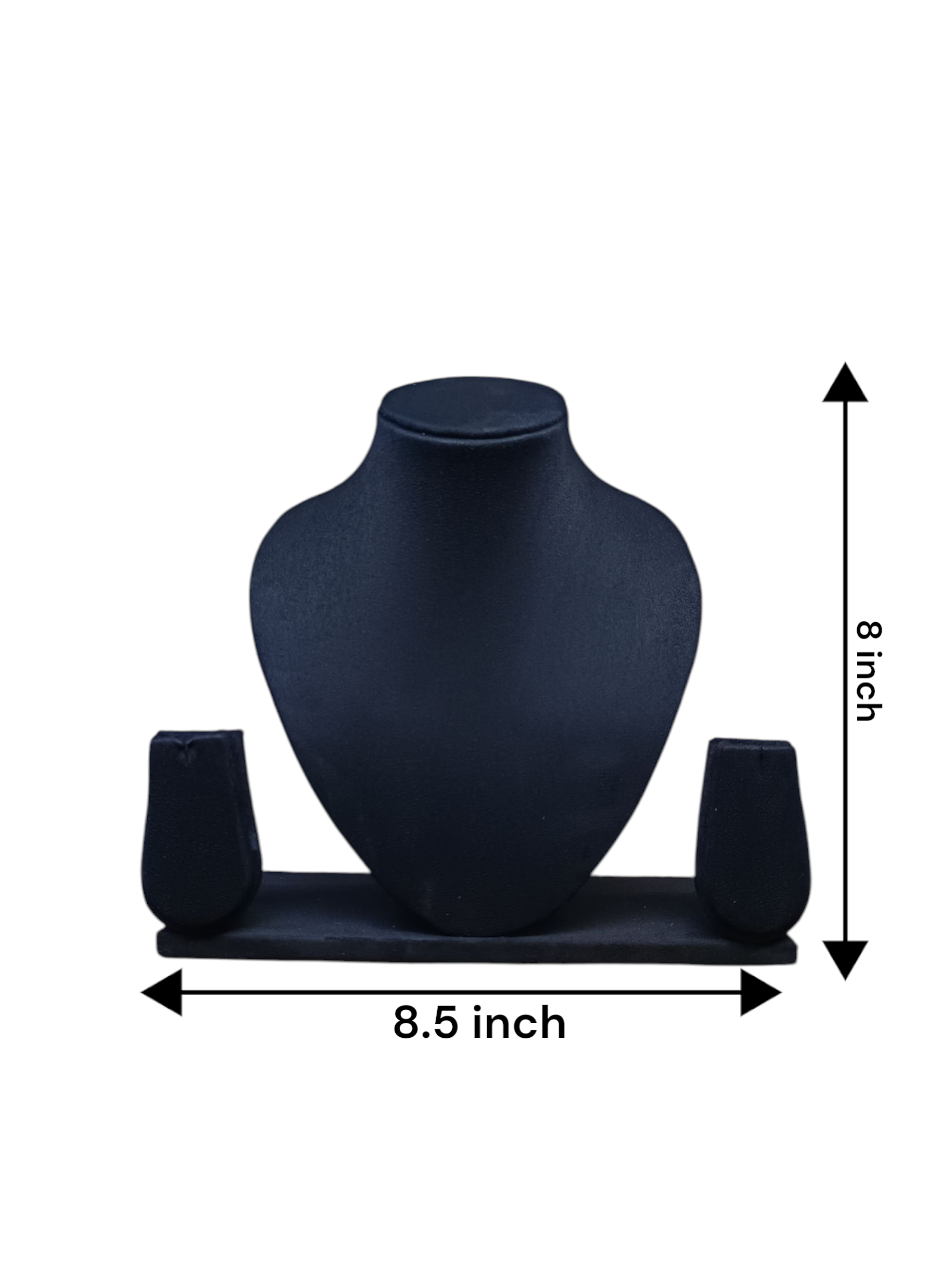 jewellery display stand 8 inch (black suede)