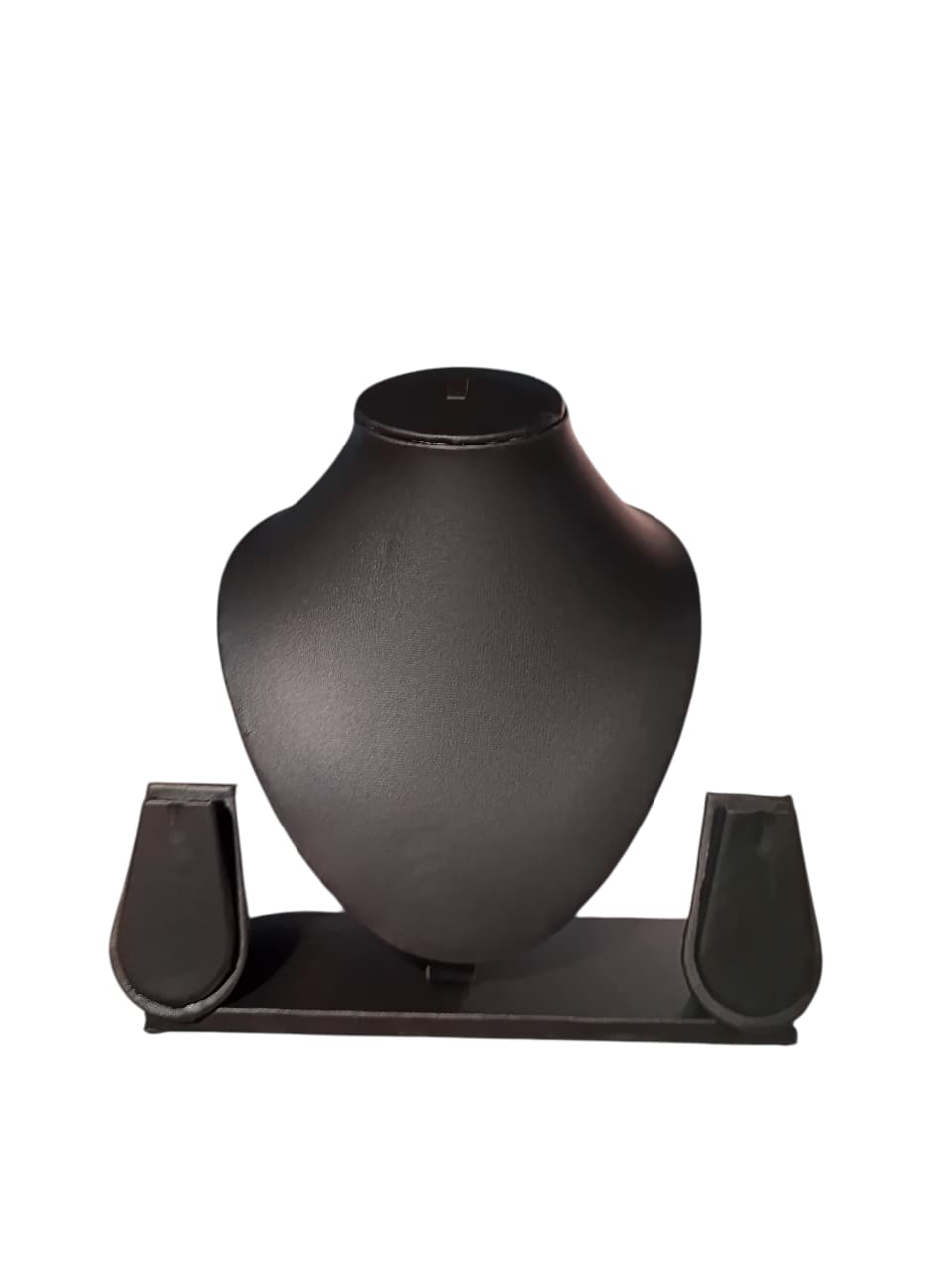 Black rexine necklace stand