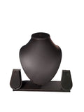 Black rexine necklace stand